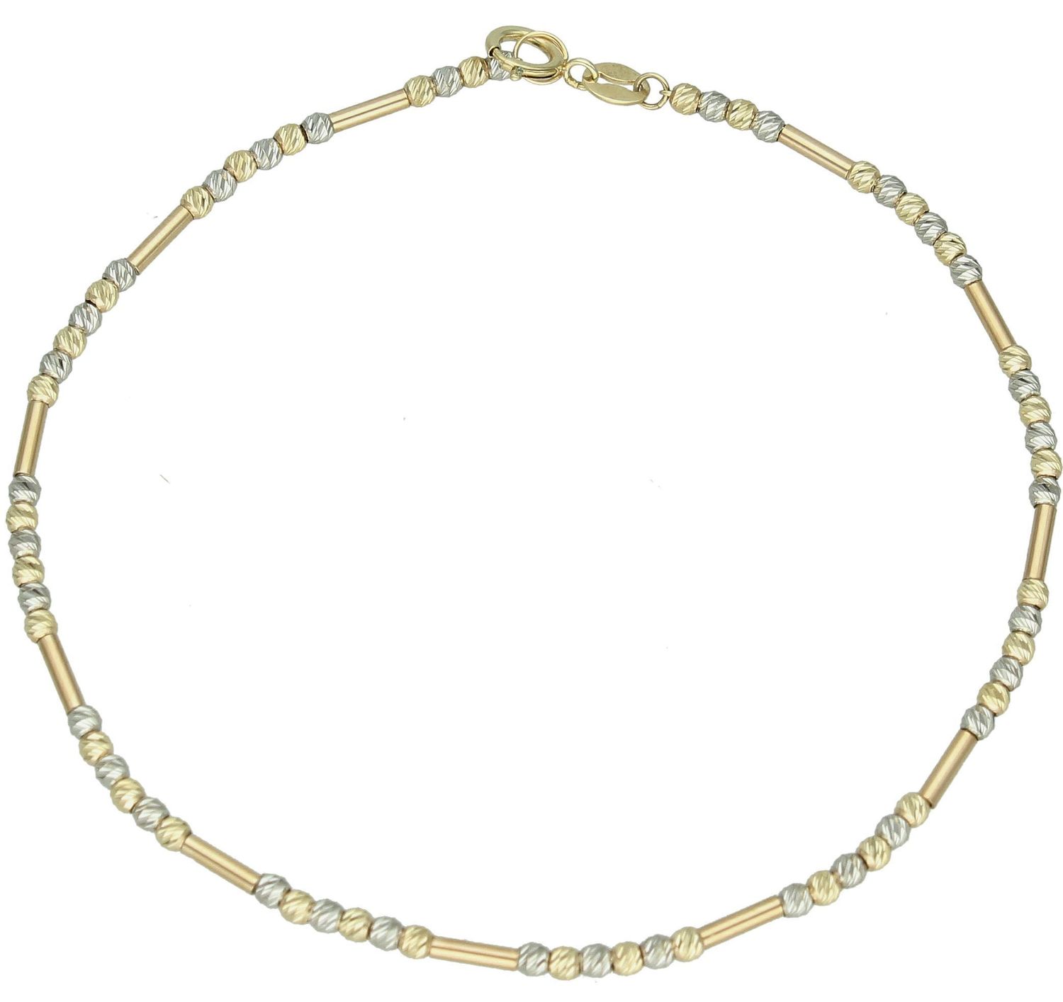 Bransoletka złota z grawerowanymi kuleczkami próba 375, BR 7582 375 Złota bransoletka wykonana z 14 karatowego żółtego złota. Bransoletka to idealny pomysł na prezent. 1.jpg